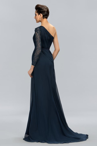 Robe de soirée semi-halter Mousseline Naturel taille Près du corps - Page 2