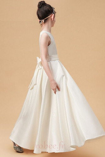 Robe de fille de fleur Longueur Cheville Orné de Nœud à Boucle - Page 5