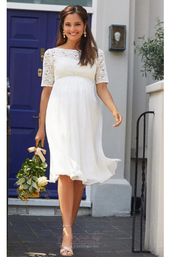 Robe de mariée Manche Courte Longueur de genou Maternité De plein air - Page 2