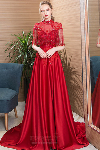 Robe de soirée Traîne Courte Elégant Petites Tailles Fête Gland - Page 5