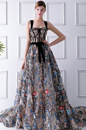 Robe de soirée Longue Classique Glissière Fête gossamer Naturel taille - Page 1