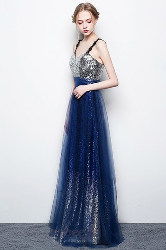 Robe de bal Pailleté Lacez vers le haut Tulle Scintillait Longueur Cheville - Page 4