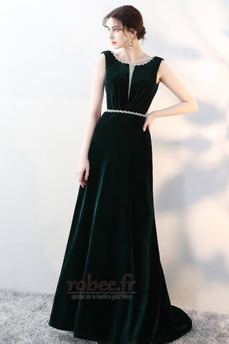 Robe de bal Automne Festin Petites Tailles Velours Longueur de plancher - Page 4