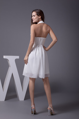 Robe de bal Médium noble Plissé A-ligne Chiffon Accrocher le cou - Page 2