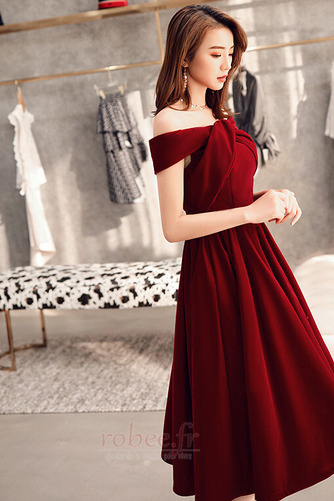 Robe de soirée Balançoire Rosée épaule Fourreau plissé Manquant - Page 3