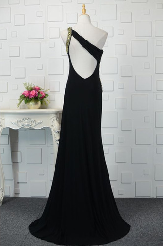 Robe de bal Sexy semi-couverte Train de petit Une épaule A-ligne - Page 3