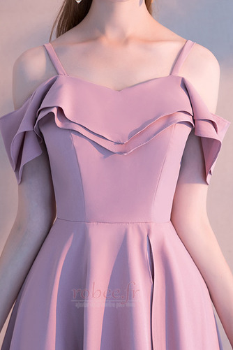 Robe de cocktail Asymétrique Mancheron Attrayant Ruchés Plongeants - Page 5