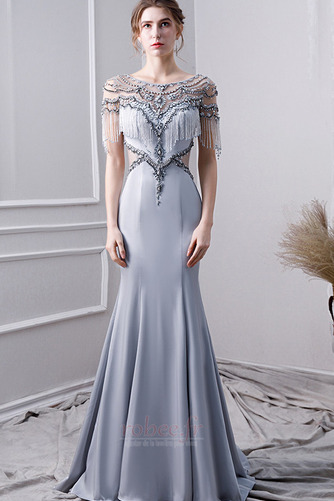 Robe de soirée Corsage Avec Bijoux Étoilé Naturel taille Soie - Page 1