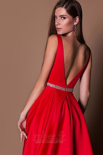 Robe de bal Sans Manches Haut Bas Cérémonial Mariage Naturel taille - Page 3