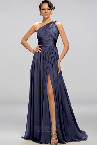 Robe de soirée Sexy A-ligne Mousseline Drapé Sans Manches Dos nu - Page 10