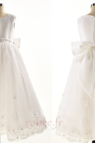 Robe de fille de fleur Tulle Col de chemise t Longueur Cheville - Page 6