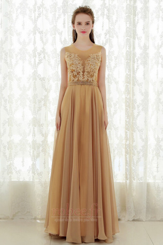 Robe de soirée a ligne Mousseline Printemps Cérémonial Naturel taille - Page 3