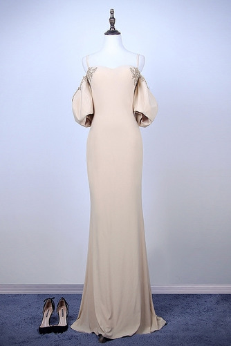 Robe de soirée Une épaule Traîne Courte Hiver Luxueux Manche Courte - Page 6