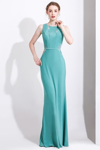 Robe de soirée Satin Élastique Glissière Près du corps Naturel taille - Page 4