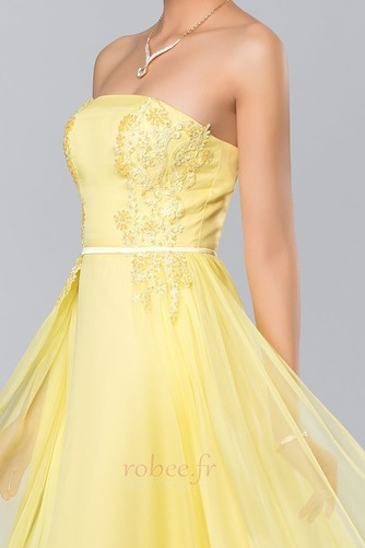 Robe de bal Sans courroies Train de petit Fête Plissé Sans Manches - Page 4