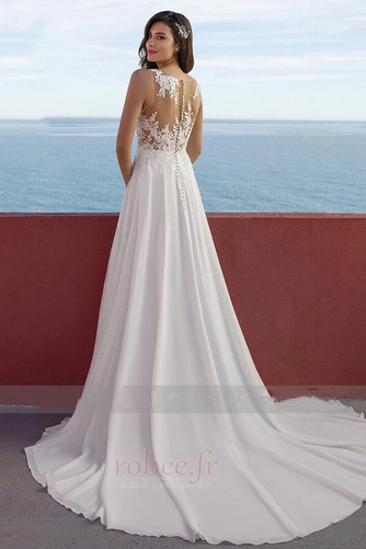 Robe de mariée Vente Médium Sans Manches Sexy Traîne Courte Mousseline - Page 2