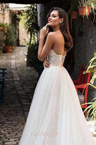 Robe de mariée Tulle Chic Vente Col en V Foncé Longue Naturel taille - Page 3