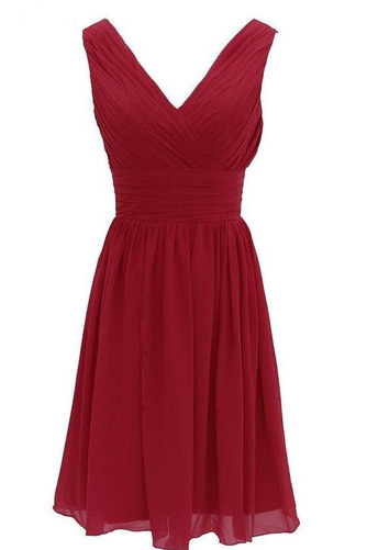 Robe de demoiselle d'honneur A-ligne rider Sommaire Col en V - Page 4