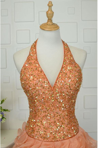 Robe de cocktail Chic Sans Manches Fermeture à glissière Naturel taille - Page 4