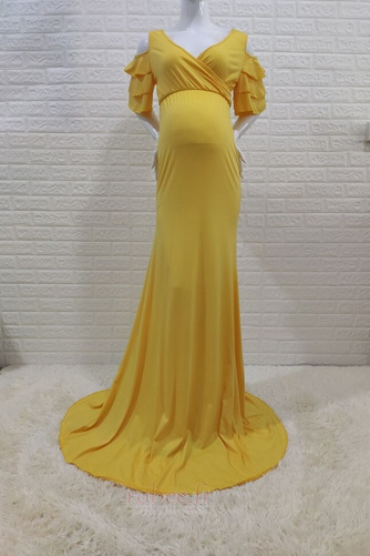 Robe de soirée Elégant Satin Élastique Manche Lâche Longue Été - Page 3