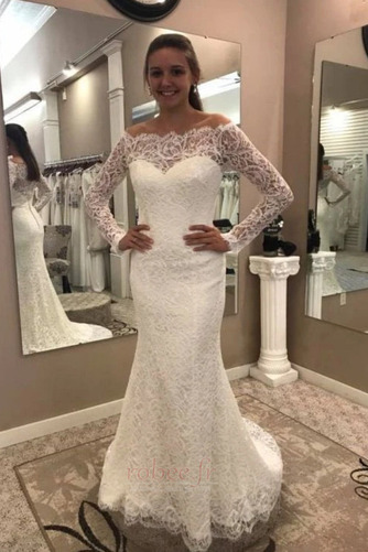 Robe de mariée Dentelle Norme Fermeture à glissière Manche Longue - Page 1