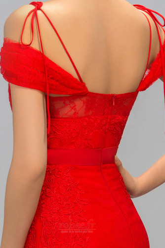 Robe de soirée Sirène Glissière Mancheron Longue Rosée épaule - Page 4