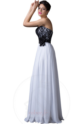 Robe de bal a ligne haut bustier tube Couvert de Dentelle À la masse - Page 4