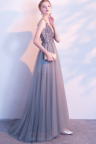 Robe de soirée a ligne Sexy Dos nu Tulle Manquant À la masse - Page 3