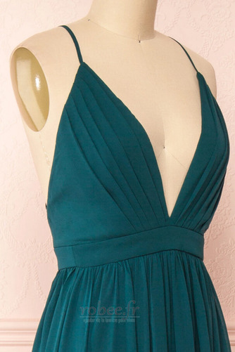 Robe de soirée Mousseline aligne Col en V Sans Manches Simple - Page 6