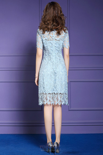 Robe de soirée Fermeture à glissière Manche Courte Perle Dentelle - Page 2