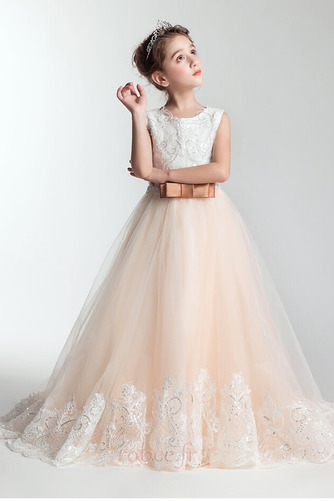 Robe de fille de fleur Train de petit Sans Manches aligne Médium - Page 3