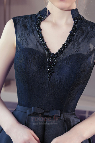 Robe de bal Dentelle Sans Manches Asymétrique Trou De Serrure - Page 5
