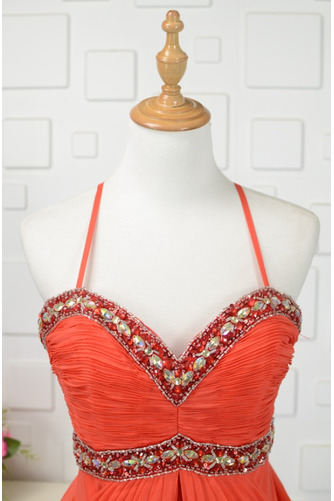 Robe de bal Rouge Tube droit Été Traîne Courte Elégant Festin - Page 4