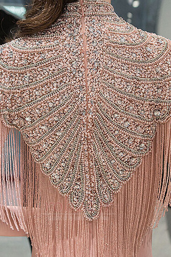 Robe de soirée Fermeture à glissière Naturel taille Corsage Avec Bijoux - Page 6