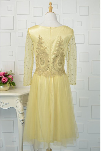 Robe de soirée gossamer Longueur de genou Manche Longue Montrer - Page 4