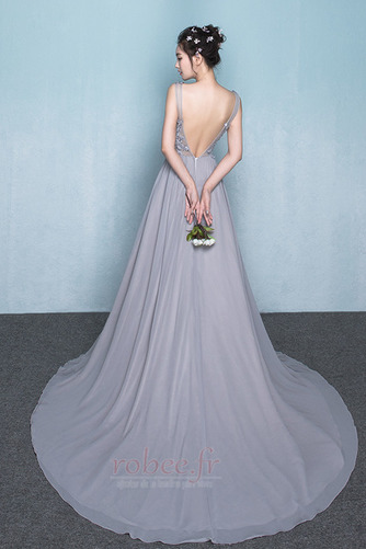 Robe de demoiselle d'honneur Sans Manches Naturel taille Corsage Avec Bijoux - Page 2