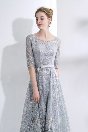 Robe de soirée Scintillait Longueur Cheville Laçage Été A-ligne - Page 4