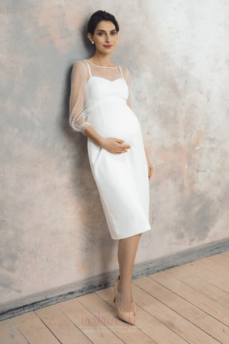 Robe de mariage Simple 3/4 Manche Bouton taille haut De plein air - Page 5