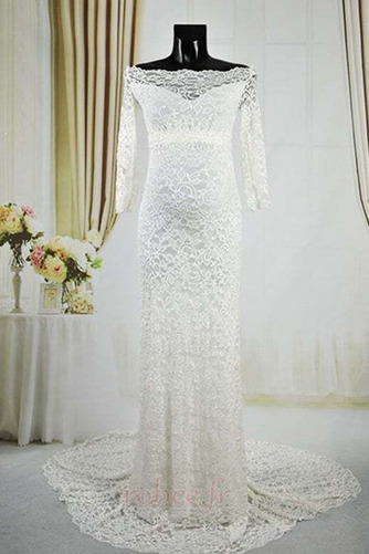 Robe de mariée Elégant Glissière Sirène taille haute Rivage Dentelle - Page 2