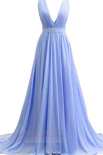 Robe de soirée Elégant Sans Manches Col en V Foncé Automne a ligne - Page 12