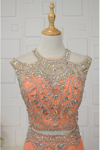 Robe de soirée Fête Elégant Longue Trou De Serrure Petit collier circulaire - Page 4