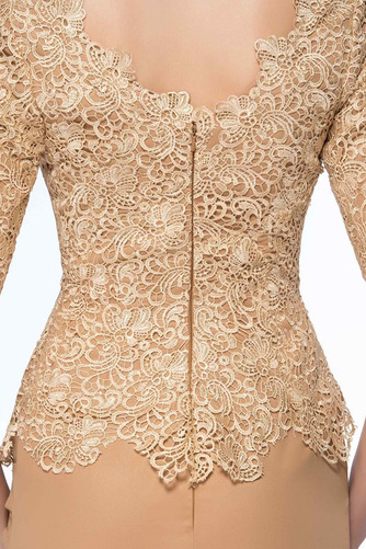 Robe mères aligne Chiffon Formelle Manche Aérienne Traîne Courte - Page 4