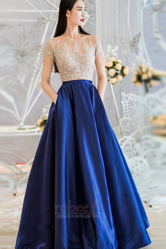 Robe de bal Manche Courte Fourreau Avec Bijoux Longueur de plancher - Page 3