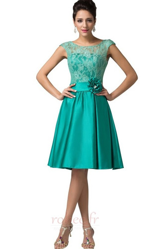 Robe de soirée Mi-longues Glamour Sans Manches A-ligne Fermeture à glissière - Page 1