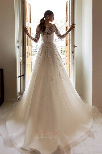 Robe de mariée Vente gossamer A-ligne De plein air Col Bateau - Page 2