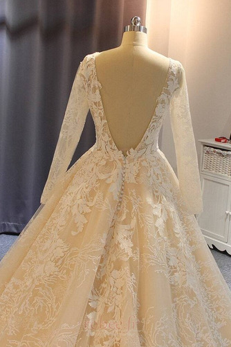 Robe de mariée Hiver Satin Manche Aérienne Manche Longue Formelle - Page 3