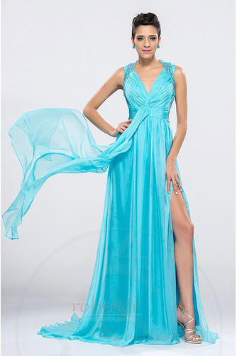 Robe de bal Sans Manches Fermeture à glissière Été A-ligne À la masse - Page 1