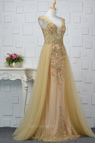 Robe de soirée Manche Courte Manquant Automne Cristal A-ligne - Page 8