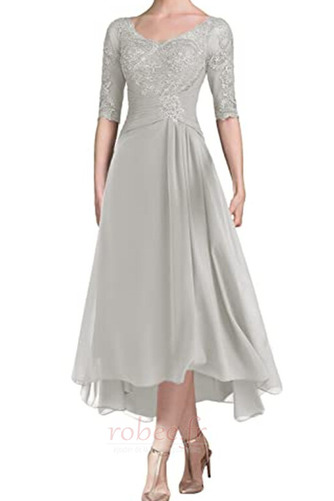 Robe mères Naturel taille Asymétrique Manche Demi Col U Profond - Page 5