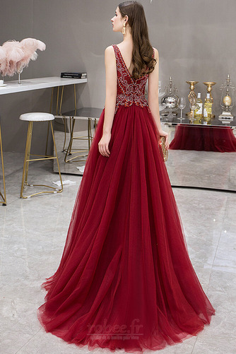 Robe de bal Epurée Naturel taille a ligne Fête Traîne Courte - Page 2